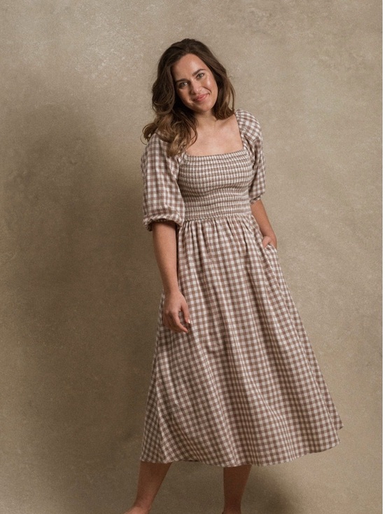 Neuflora Dresses & Skirts - EUC NEUFLORA HARTSELLE DRESS - Brown Plaid - S